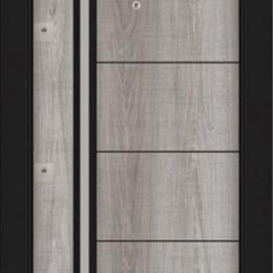 NK-3309 GRİ MEŞE - SİYAH ÇELİK KAPI